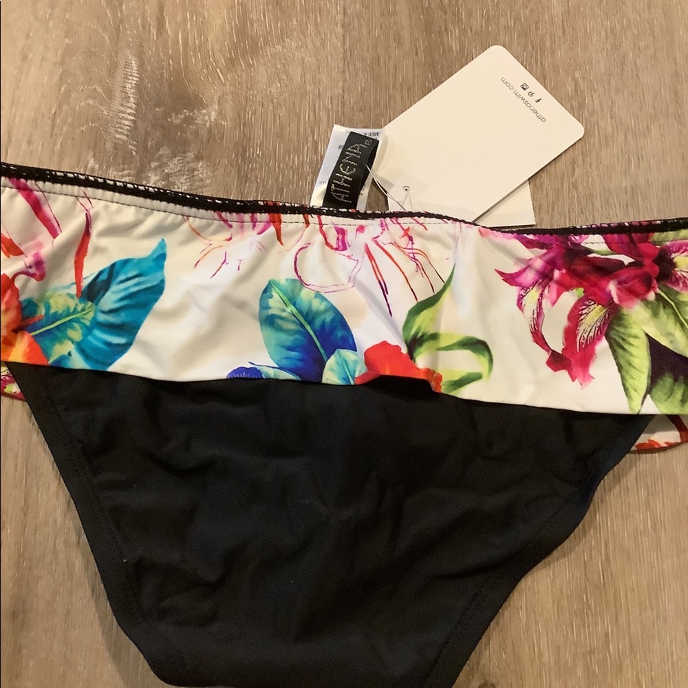 Athena - Floral Sash Waist Hipster Bikini Bottom - Ladies Size 6 - Picture 5 of 5